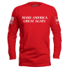 Red / S "MAGA Hat" Long Sleeve maga trump