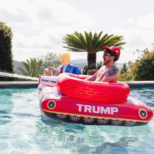 red trump tank water blaster pool float winter sled maga trump 34822763086001