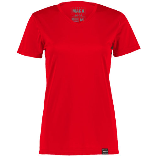 Red / XS Classic MAGA V-Neck Tee maga trump