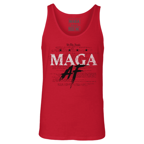 Red / XS MAGA AF Tank Top maga trump