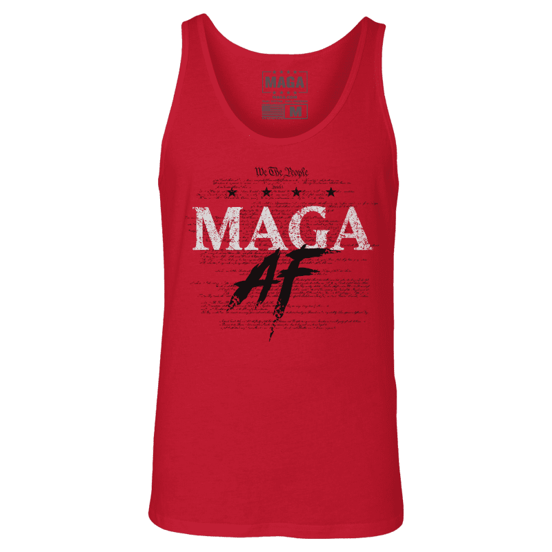 Red / XS MAGA AF Tank Top maga trump