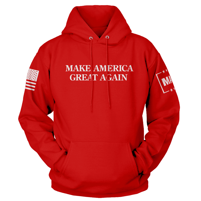 Red / XS "MAGA Hat" Hoodie maga trump