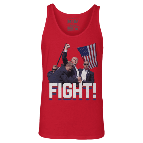 Red / XS Trump Fight Tank Top maga trump