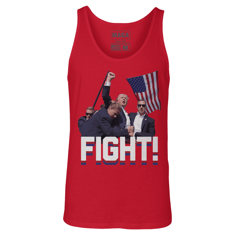 Red / XS Trump Fight Tank Top maga trump