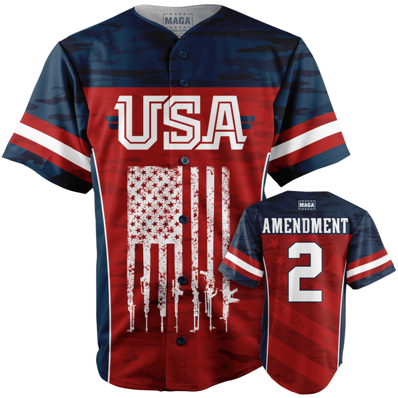 S 2nd Amendment Baseball Jersey maga trump