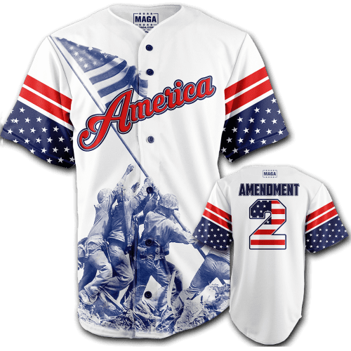 S America Baseball Jersey maga trump