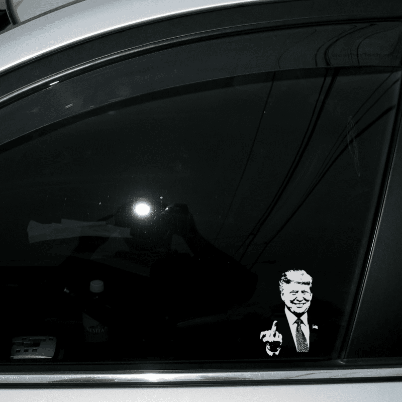 sticker decal trump flip off sticker maga trump 35172077142193