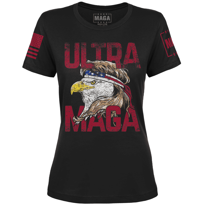 Ultra MAGA Eagle Ladies Tee - November 2023 Club MAGA Exclusive Design maga trump