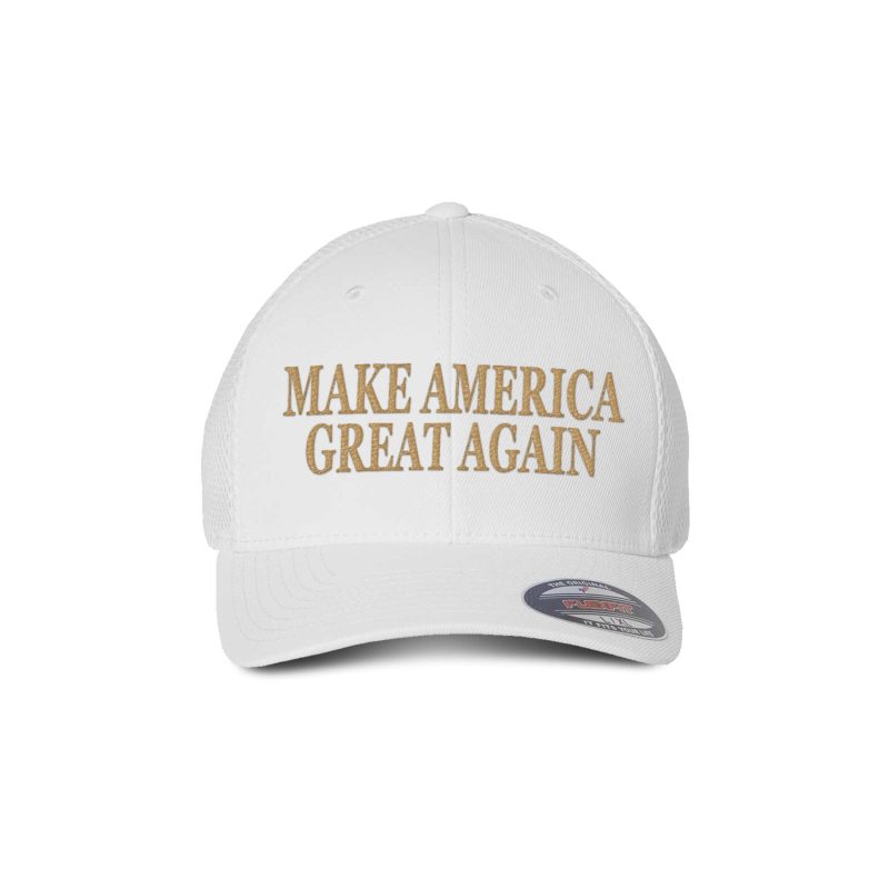 Ultrafiber Mesh Cap / White/Gold / S/M Make America Great Again V2 Hat maga trump