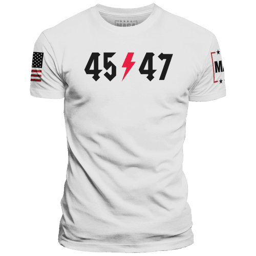 White / XS 45 47 Rock On maga trump