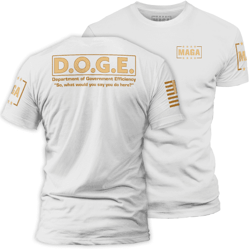 White / XS D.O.G.E maga trump