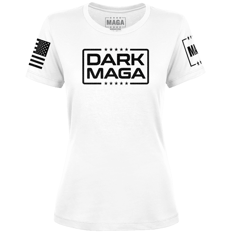 White / XS Dark MAGA V6 Ladies maga trump