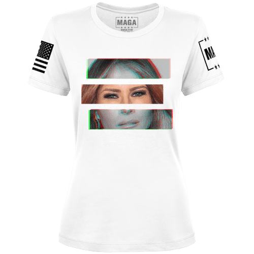 White / XS First Lady Retro Ladies Tee maga trump