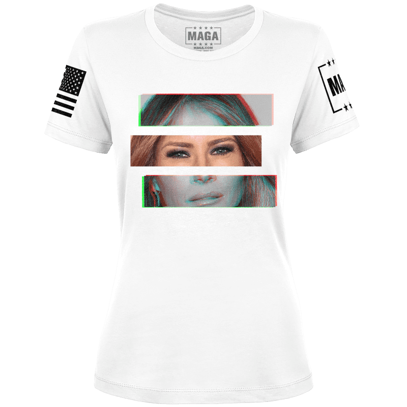 White / XS First Lady Retro Ladies Tee maga trump