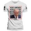 White / XS Never Surrender (White) maga trump