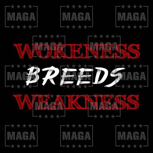 wokeness breeds weakness maga trump 33795344761009